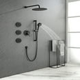 thumbnail image 2 of Cfowner Shower Faucets Sets, Wall Mounted Shower Faucet Set for Bathroom, Shower System with Shower Head, Hand Shower, Slide Bar, Bodysprays, Shower Arm Hose, Valve Trim, 2 of 6
