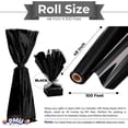 thumbnail image 2 of PMU Gift Wrap Mylar Roll Metallic Black 2-sided, 48 Inches X 100 Ft Roll 1.4 Mil Highly Reflective Mylar Film, Great for Gifts, Birthdays, Christmas, Baskets, Arts & Crafts, 2 of 5