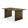 thumbnail image 3 of Heln 7pc Dining Table and Chair Set, Light Gray Fabric, Natural Brown, 3 of 3