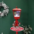 thumbnail image 4 of Lámpara de calle con luz de Navidad, nieve soplando, música, decoraciones navideñas al aire libre, luces navideñas, 4 of 4
