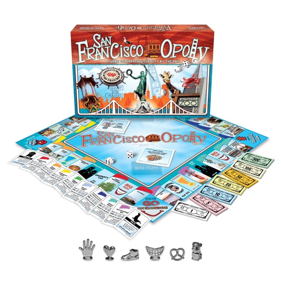 San Francisco Opoly Board Game, by Late for the Sky