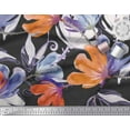 thumbnail image 3 of Soimoi Cotton Poplin Fabric Flower Watercolor Print Fabric by The Yard 42 Inch Wide, 3 of 3