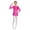 Hot Pink, variant on TTAO Kids Girls Sequin Ballet Dance Gymnastics Leotard Athletic Biketard Long Sleeve Fringe Short Jumpsuit Blue 10