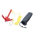 thumbnail image 4 of Kit de anclaje para ancla de rezón plegable, universal, portátil, con gancho y cuerda de remolque de 5 m, bolsa de transporte de 0,7 kg para, 4 of 8