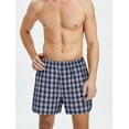 thumbnail image 4 of Men's Underwear Boxer Shorts Pack, 100% Cotton ComfortSoft Boxer Shorts for Men, 2 Pack, 4 of 5