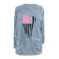 thumbnail image 4 of Spring Saving GaThRRgYP Womens Pullover Tops Oversized Long Sleeve Plush Blouse,Women's Round-Neck and Winter Loose Print Pocket Warm Long Sleeve Blouse Tops, 4 of 4