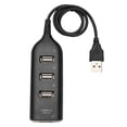 thumbnail image 1 of USB Hub 5Mbps Adaptador Multi USB 2.0 Alta Velocidad Divisor 4 Puertos (Negro), 1 of 6