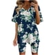 thumbnail image 2 of ICHUANYI Liquidación, Tops de manga corta con cuello en V de verano para mujer, pantalones cortos, ropa cómoda para el hogar, conjuntos de traje de dos piezas ICHUANYI WER2023082201393, 2 of 7