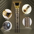 thumbnail image 2 of Hair Trimmer for Men, Beard Trimmer for Men Electric Razor Shavers Cordless Hair Clippers for Men, Zero Gapped T Blade Liners Grooming Hair Cutting Kit, 2 of 8
