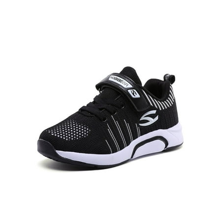 Sport Shoes for Boys girls Breathable Knit Sneakers Lightweight Mesh Athletic Running Sneakers(Toddler/Little Kid/Big
