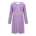 thumbnail image 6 of Censtreet Christmas Women's Nightgowns Long Sleeve Sleep Shirts Comfy Soft Nightshirt Women Pajama Sleep Dress Cute Sleepwear, 6 of 6