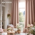 thumbnail image 4 of Cortinas Joydeco de Terciopelo Aislantes Térmicas 132x183 cm Rosa, 4 of 7