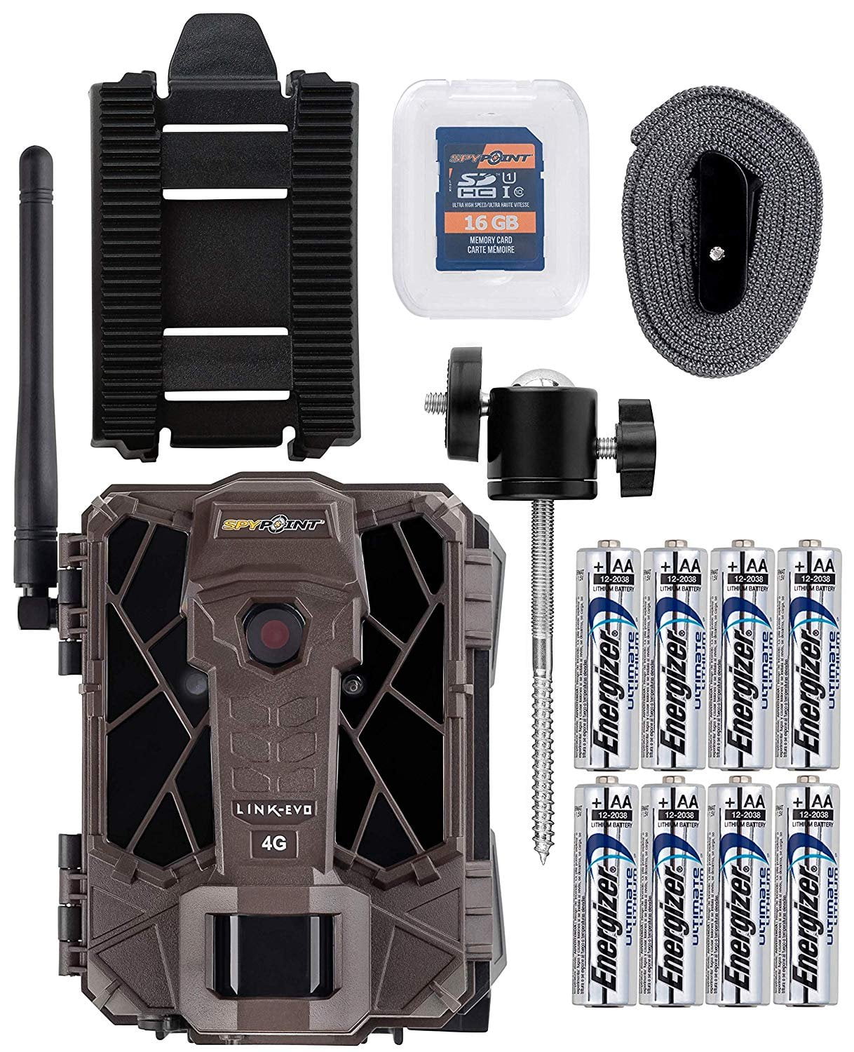 Spypoint LinkEvoV Cellular Trail Camera with Batteries, SD Card, and