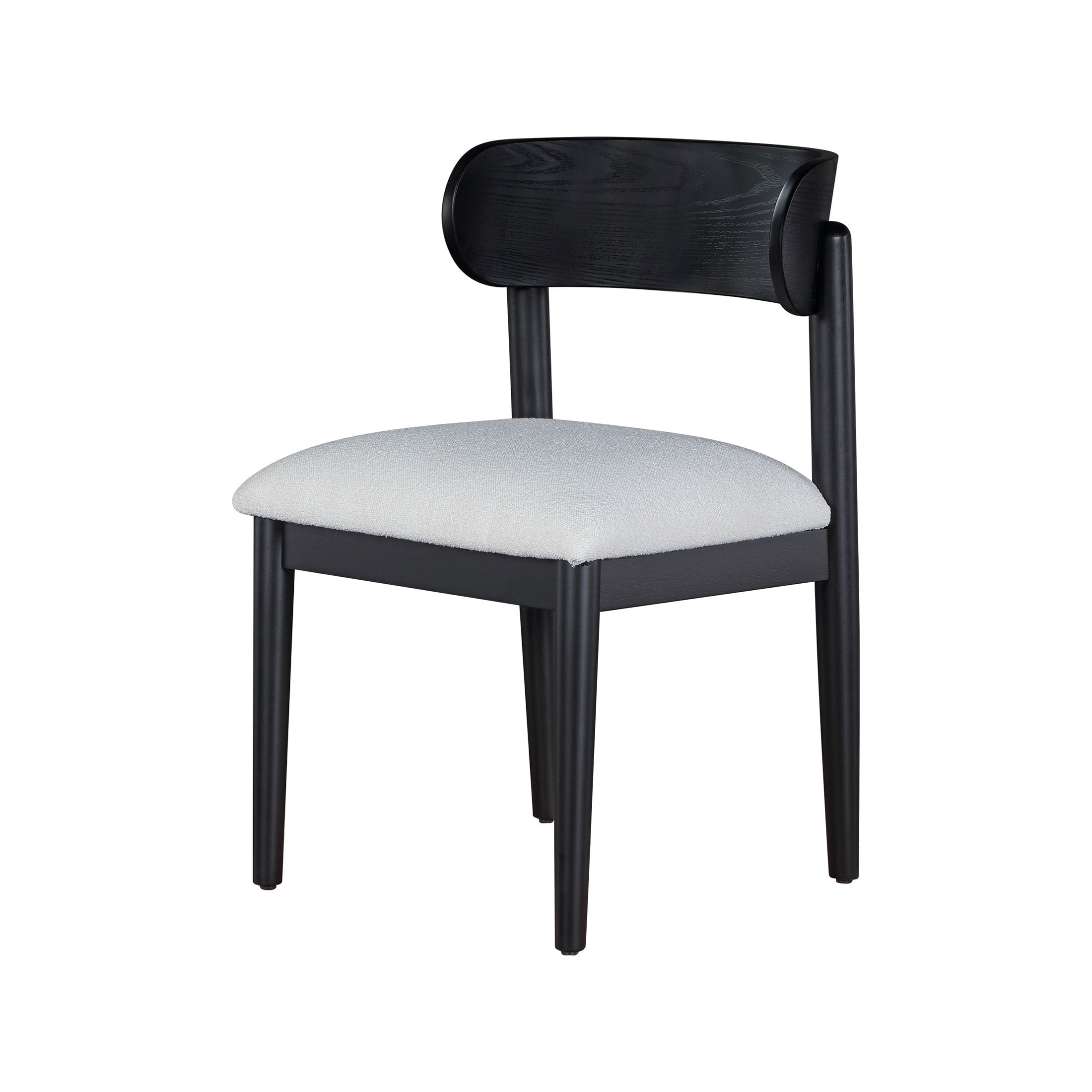 Beautiful Drew Dining Room Chair by Drew Barrymore, Rich Black Finish, 2 Pack