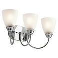 thumbnail image 2 of 45639CHL18-Kichler Lighting-Jolie - 3 Light Bath Vanity Approved for Damp Locations - with Transitional inspirations - 9.25 inches tall by 20.25, 2 of 2