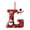 Letter L ## _#C, variant on Christmas Letter Z Ornament Acrylic 2D Flat Design 0.013in Lightweight Initial Decoration for Tree, Wall, and Zen Space Display, Holiday Pendant _#C
