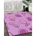 thumbnail image 2 of Ahgly Company Indoor Square Patterned Violet Purple Area Rugs, 3' Square, 2 of 6
