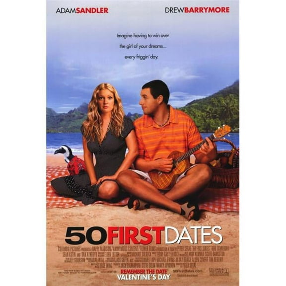 50 First Dates Movie Poster Print - 27 x 40