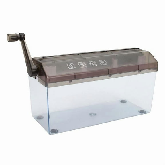 Hand Cranked Mini Shredder Paper Destroyer for Safe Document Disposal School