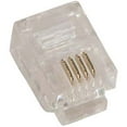 thumbnail image 1 of ACCL RJ11 (6P4C) Plug for Solid Round Wire 100pk, 3 Pack, 1 of 1