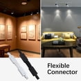 thumbnail image 3 of xianlin-Track Connector for H Track System, H Type Track Lighting Accessories,H Track Adjustable Connector for 3-Wire-1 Track Rail (Black Flexible Connector), 3 of 4