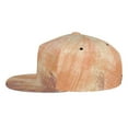 thumbnail image 3 of Adult Unisex Fashion Adjustable Baseball Cap, Orange Vintage Texture Hip Hop Flat Brimmed Hat for All Seasons, 3 of 9