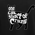 thumbnail image 3 of CafePress - One Cat Short Of Crazy Women's Dark Pajamas - Women's Short Sleeve Print T-Shirt and Pants Dark Cotton Pajama Set, 3 of 7
