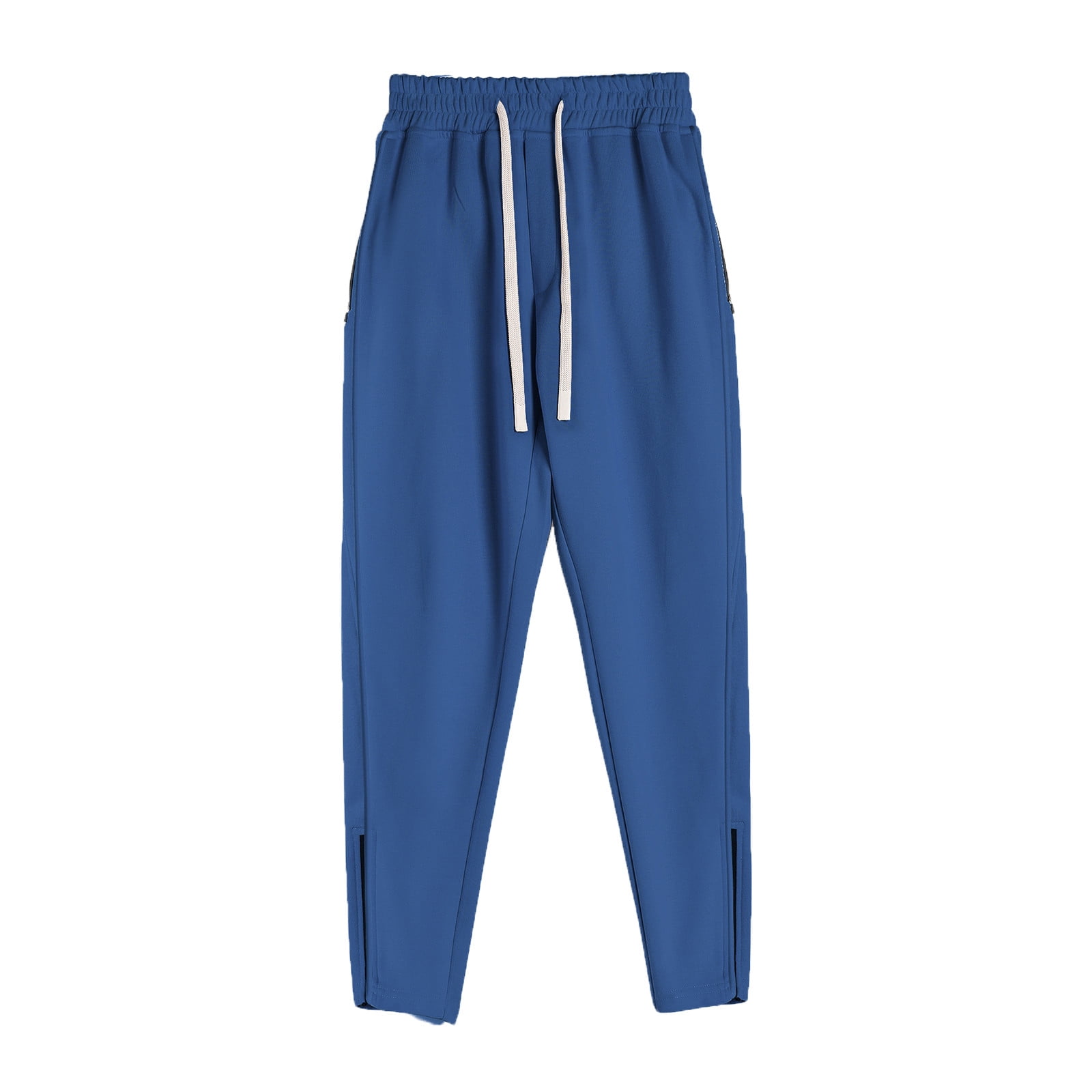 Htigea Clearance 2024 Cinch Bottom Sweatpants for Men Drawstring Joggers Comfort Soft Cotton Jogging Long Pants Elastic Waistband Athletic Running Workout Pants M-3XL