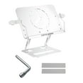 thumbnail image 4 of GUOOL Book Stand Holder Foldable for Reading Tablet Holder Bookshelves Hands Save White, 4 of 7