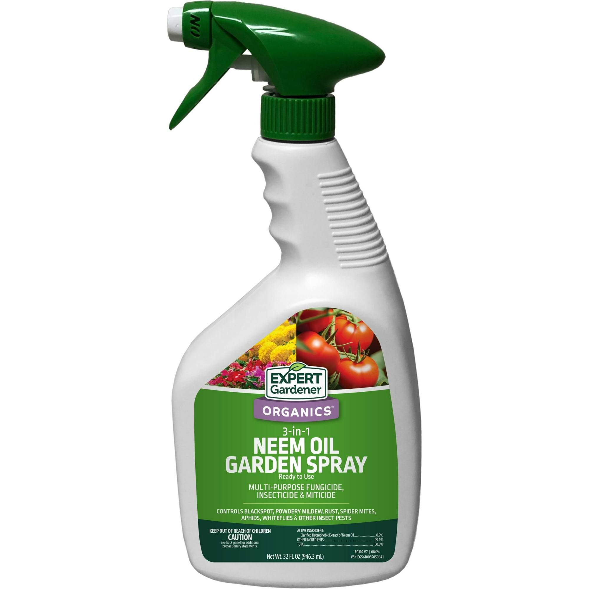Expert Gardener Neem Oil Ready to Use Insecticide, Fungicide & Miticide, 32 oz