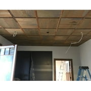 Corrugated Metal Ceiling Tile - Rusted (2'x2') - One Tile