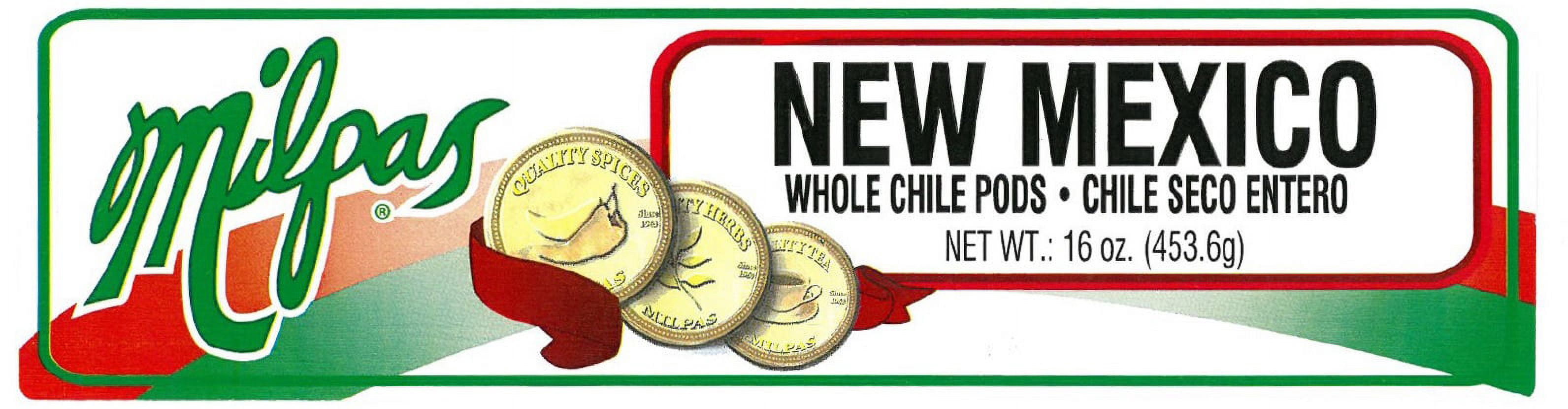 Milpas New Mexico Dried Chili Pods, 16 oz Bag