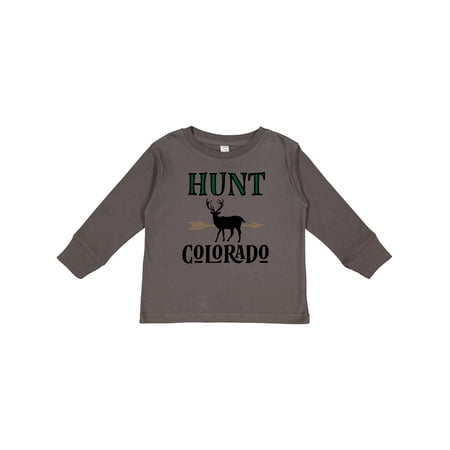 

Inktastic Hunt Colorado Deer Hunting Gift Toddler Boy or Toddler Girl Long Sleeve T-Shirt