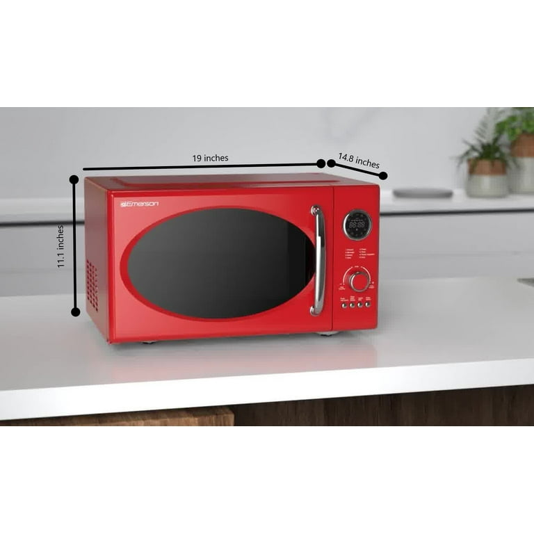 Emerson toaster oven 2024 red