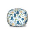 thumbnail image 1 of Octopus Storage Toy Bag Chair, Underwater World Shell Flock of Fish Motif Pattern on Plain Background, Stuffed Animal Organizer Washable Bag, Small Size, Sea Blue and Multicolor, by Ambesonne, 1 of 3