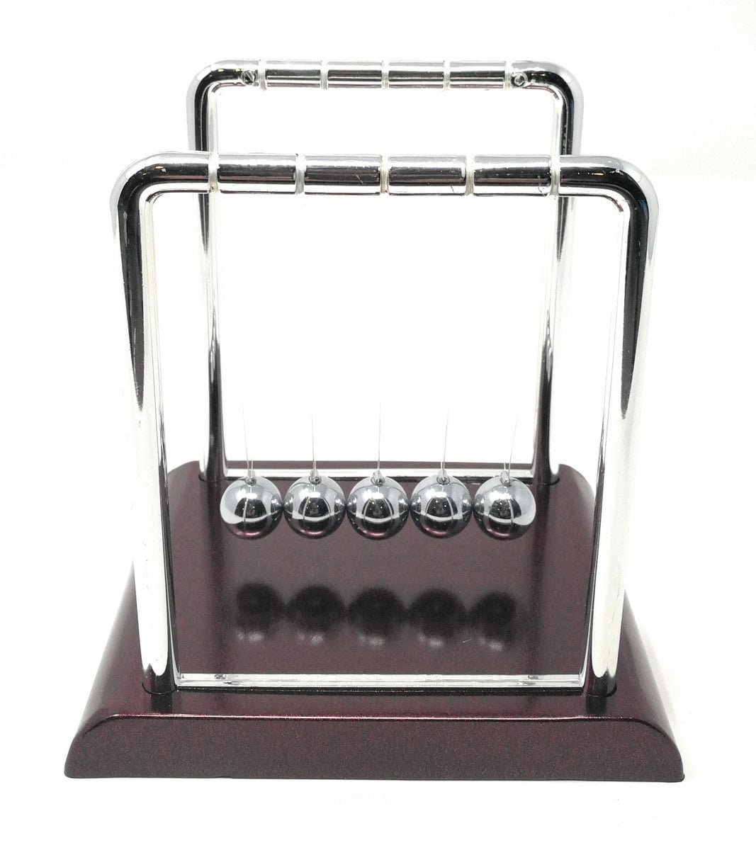 Thy Collectibles Newtons Cradle Balance 7 1 4 Inch Desk Top Decoration Kinetic Motion Toy For Home And Office Red 25