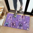 thumbnail image 2 of Purple Butterfly Flower Pattern Door Rugs,Washable Non Slip Door Mats Indoor,Decorative Door Mats,Entry Mat Indoor for Entrance,Bedroom,Kitchen,Bathroom,16"x24", 2 of 6