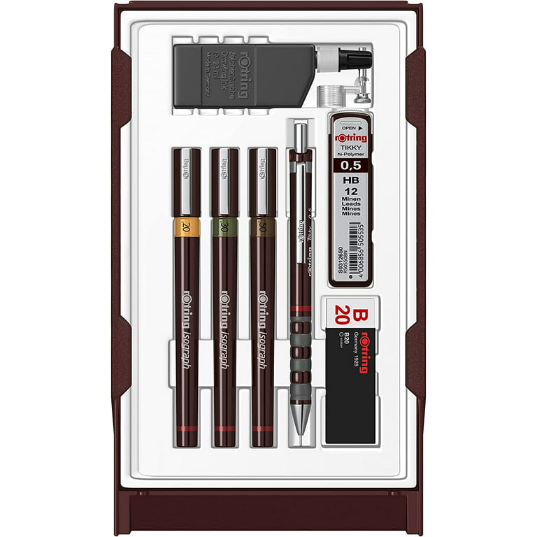 Rotring Isograph Technical Pen (available in 0.1, 0.2, 0.3, 0.4, 0.5, 0.6,  0.7, 0.8)
