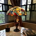 thumbnail image 2 of RADIANCE Goods Tiffany Style 3 Light Dragonfly Double Lit Table Lamp 18" Shade, 2 of 2