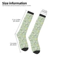 thumbnail image 2 of Sikiie flower and leaf Knee Socks, High Socks Long Stretchy Sock Women Knee High Stocking, Long Socks for Women, 2 of 6