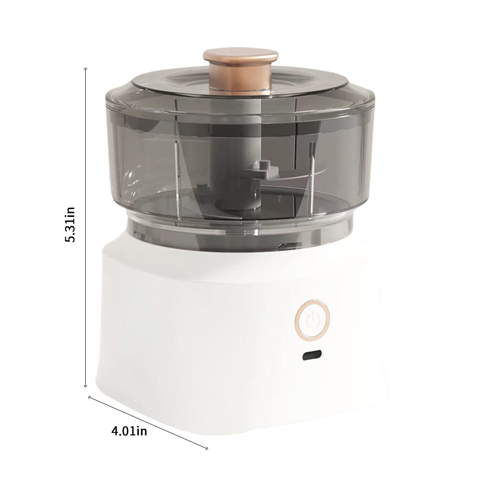 Lksixu Electric Garlic Chopper, Portable Mini Food Processor, Wireless Vegetable Masher With USB Charging, Garlic Masher Mincer For Onions Meat Spices 350ML ( 4.02x4.02x5.31in )