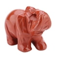 thumbnail image 1 of Estatuilla de cristal de elefante tallada en piedra natural de 1,5 pulgadas, artículo de decoración del hogar (#06), 1 of 5