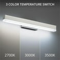 thumbnail image 5 of WAC Lighting Styx 25" 1-Light LED 3-CCT Aluminum Bathroom Vanity Light in Gray, 5 of 6