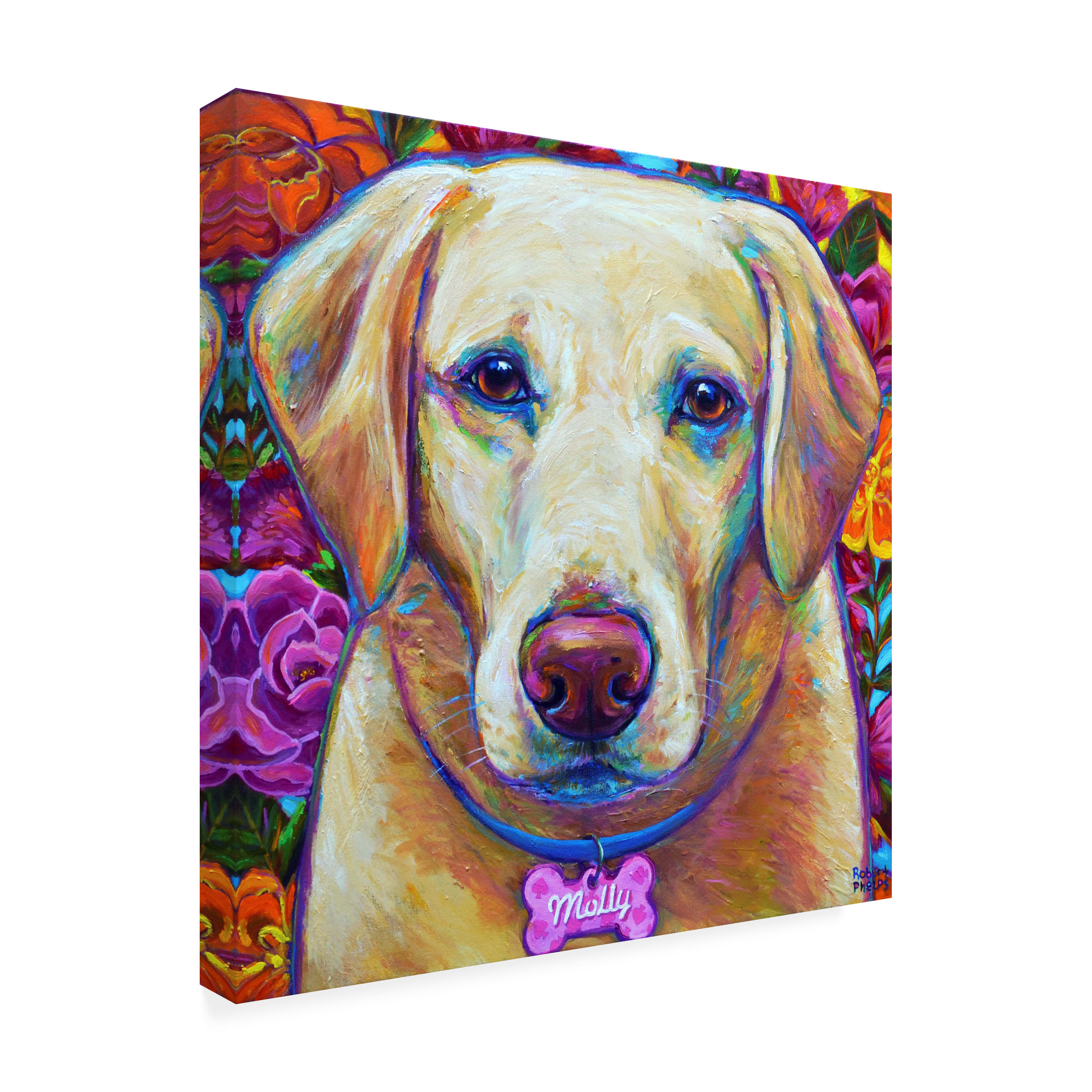 Robert Phelps Art 'Molly the Blond Lab' Canvas Art