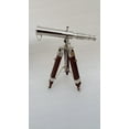 thumbnail image 5 of Vintage Brass Nautical Telescope with Tripod Stand – Chrome Finish Decorative Telescope for Home & Office Decor, 5 of 5