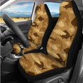 thumbnail image 2 of HUIACONG Fish Camouflage Pattern Car Seat Cover Set, with Steering Wheel Cover Key Ring, Compatible with Trucks Vehicles, 2 of 7