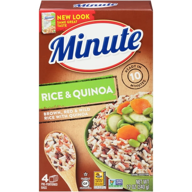 Minute Instant Rice & Quinoa (Brown, Red, & Wild Rice with Quinoa), 12