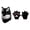 Black1, variant on Hairy Wolf Head Mask with Claws,Realistic Furry Werewolf Mask,Viking Fursuit Wolf Headwear,Big Bad Wolf Costume