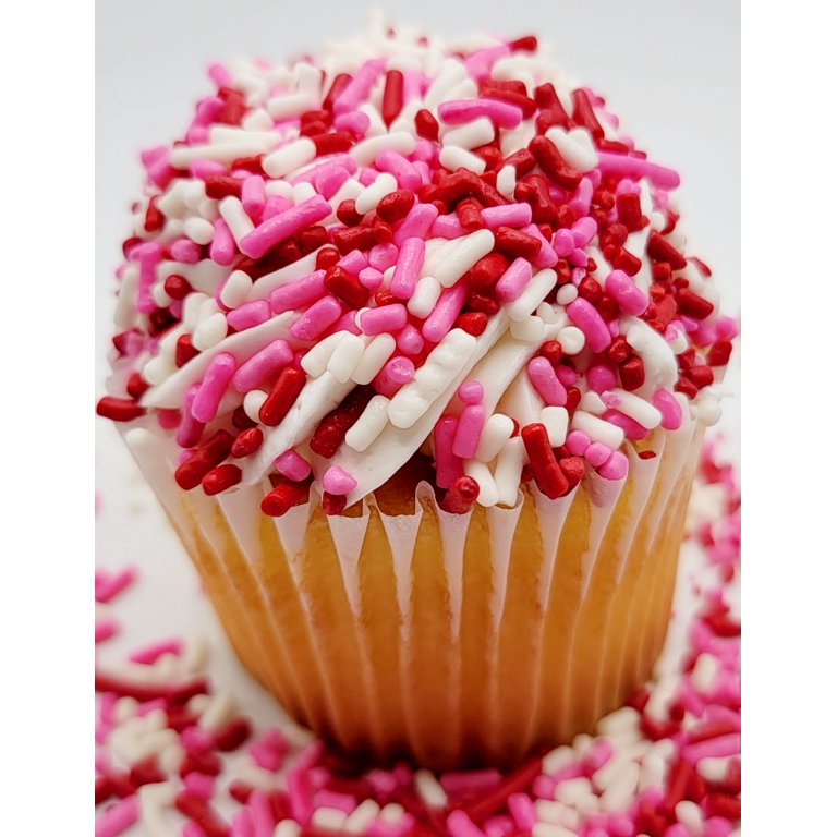 Manvscakes | Sprinkles | Cake sprinkles | Cupcake sprinkles | Baking |  Sprinkle mix | Edible sprinkle | Pink and gold | Chocloate | Valentines