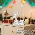 thumbnail image 6 of Christmas Reindeer Figurines Small Gold Deer Decorative Statues Resting Lucky Deer Sculptures for Indoor Home Decor Tabletop Mantle Cabinet Desktop Office, 6 of 6